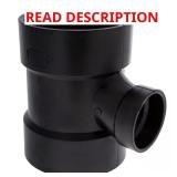 4x4x2 ABS DWV All Hub Sanitary Tee