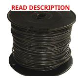 500 ft 2/0 Black THHN Wire