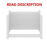 9 x bid White Vinyl 4x6 Privacy Trash Corral