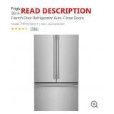 Frigidaire 36" French Door Refrigerator 23.3 cu f