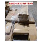 Metal cabinet skid, skimmer, rake, misc boxes