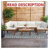 Hawaii Vibe 7-Piece Acacia Wood Patio Set