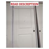 Door 2 panel 81" H x 31.5" w has damage