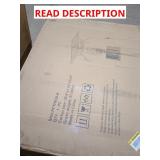 Skid Lot Frameless Mirror, Shower Base, 2 Tables