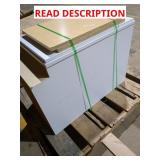 Base Cabinet white 17.5" x 35" x 25" damage
