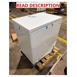 VISSANI 70 cu ft chest freezer damaged on bottom