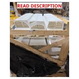 Crate of vinyl fence 6x 8 white kit