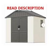 Plastic garden shed 8 x 6