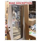 Steven and sons door with glass panel