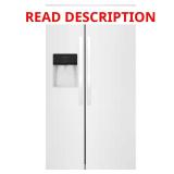 36 in. 26 cu. ft. Side-by-Side Fridge White
