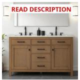 Luther 54" w x 22" D bath vanity