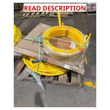 Miscellaneous yellow underground line skid lot