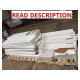Vinyl board fencing lot
