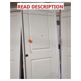 2-Panel Door with Frame 31.5"W x 81"H - Damaged