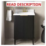 Gabi 24 in. Single Sink Bath Vanity (Damaged Top)