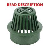 (2) 6 in. Plastic Atrium Drainage Grate Green