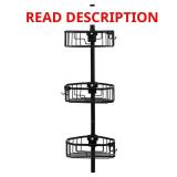 NeverRust Tension Pole Caddy Matte Black