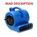 1/4 HP Air Mover Blower Fan for Water Damage