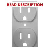 (2) ColorCap 1-Gang Duplex Outlet Plate - Nickel