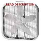 Lasko Air Circulating Box Fan 20 INCH, White