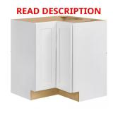 Avondale 36" W Corner Cabinet, Alpine White
