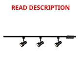 3-Light Mini Linear Track Lighting Kit, Black / N