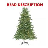 7.5 ft Pre-Lit LED Elegant Grand Fir Tree T29, **