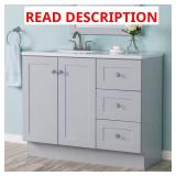 Glacier Bay 43" Vanity with Marble Top