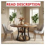 Roesler 39 in Brown Black Wood Table, 2-Tier