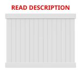 Veranda Linden 6x8 White Vinyl Fence Panel
