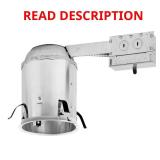 H7 6 in Aluminum Recessed Lighting Housing