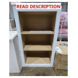 White Wall Cabinet 18" x 12" x 30" (Missing Door)