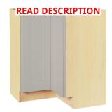 Shaker Dove Gray Corner Cabinet