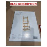 Breville 72in Tall Wood 5-Shelf Bookcase