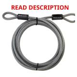 Steel Cable with Looped Ends, 15 ft. Long