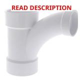 PVC DWV Long-Radius Tee-Wye Fitting 3x3x2 in