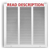 (2) Everbilt 16x16 Steel Return Air Grille White