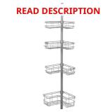 4-Tier Tension Shower Caddy, Satin Nickel