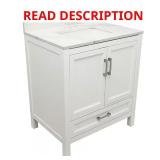 Salerno 37" Bath Vanity with Quartz Top