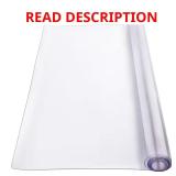 Plastic Table Cover 40x60 Clear PVC Desk Mat