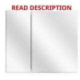 30x26 Frameless Bi-View Cabinet with Mirror
