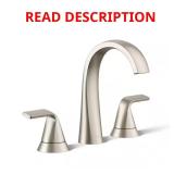 Cursiva 8 in. Widespread Faucet Nickel