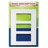 Leviton 80311-W Wall Plate, 3-Gang White