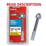 Zinc-Plated Hex Nut-Head Anchors (10)