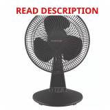Hampton Bay 12-in. 3-Speed Desk Fan Black