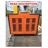 Orange Rolling 2-Door Utility Chest