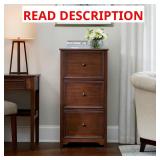 Bradstone 3-Drawer Walnut File Cabinet
