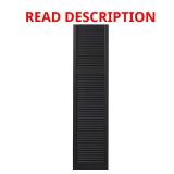 15 in. Cottage Shutters, Black (Pair)