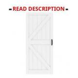 30 x 84 White Barn Door