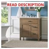 Stanhope 31" Vanity w/ Stone Top, White Sink
